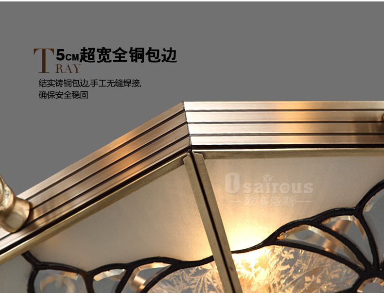 欧塞洛斯奢华吊灯 欧式手工全铜焊锡灯 客厅卧室灯具 15头