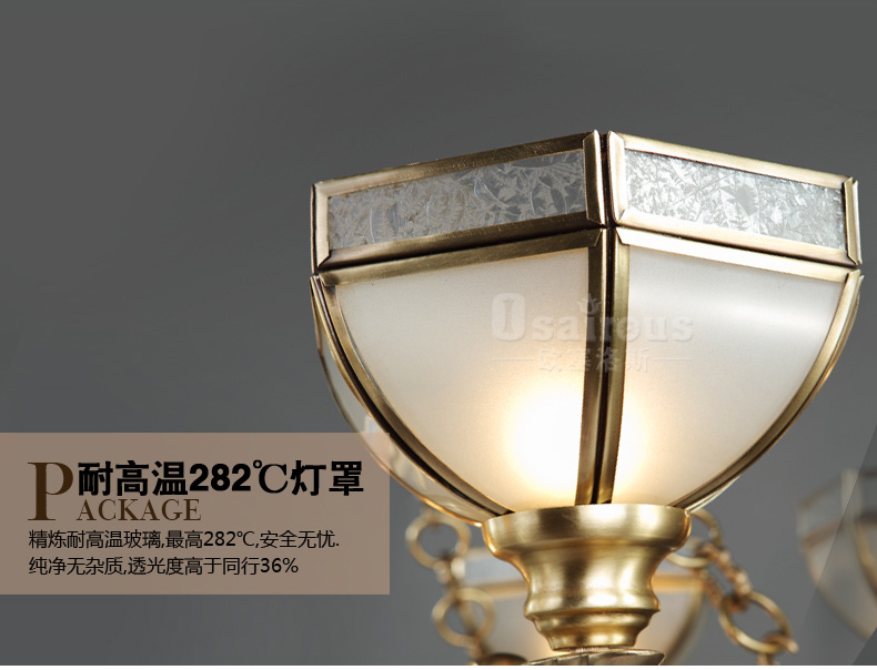 欧塞洛斯奢华吊灯 欧式手工全铜焊锡灯 客厅卧室灯具 15头