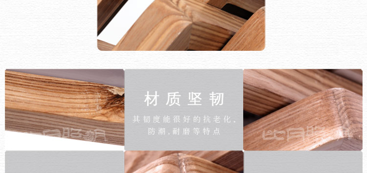 比月照明 东南亚风格简约客厅餐厅吧台灯水曲柳实木创意长方形吊灯3182