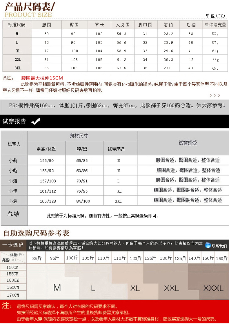 NEWegg2014冬季新款女士正品高腰保暖修身外穿羽绒裤鸭绒裤339 黑色 160/L