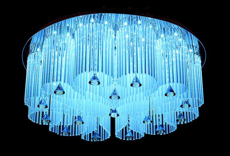 诺兰蒂斯新品led水晶灯 客厅卧室水晶吸顶灯 圆形吊灯 奢华彩色灯具