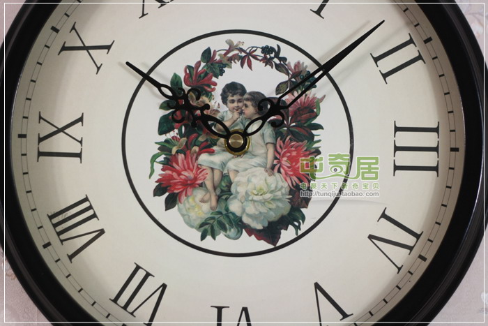 
                                        丽盛 丽盛欧式大号雀鸟静音装饰壁挂钟客厅卧室过道时尚时钟表立体创意表 图片色                