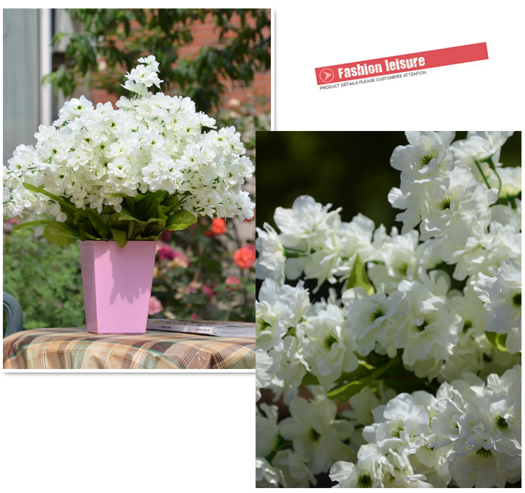 
                                        【畅宁】仿真花 11头飘雪梅 3束（不含瓶） 假花装饰花瓶塑料花绢花干花客厅花卉花艺 (混合3束)                