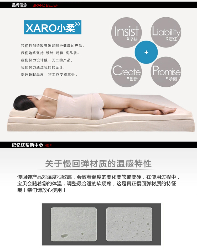 XARO小柔汽车靠垫 办公室座椅子护腰垫腰靠 记忆棉靠枕靠背孕妇护腰枕 零压力-月光蓝