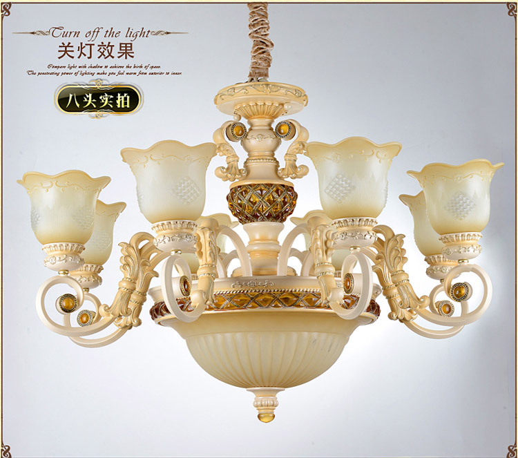 奥薇 欧式简约艺术餐厅吊灯客厅卧室吊灯1049p 6D