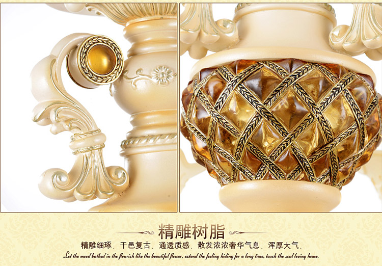 奥薇 欧式简约艺术餐厅吊灯客厅卧室吊灯1049p 6D