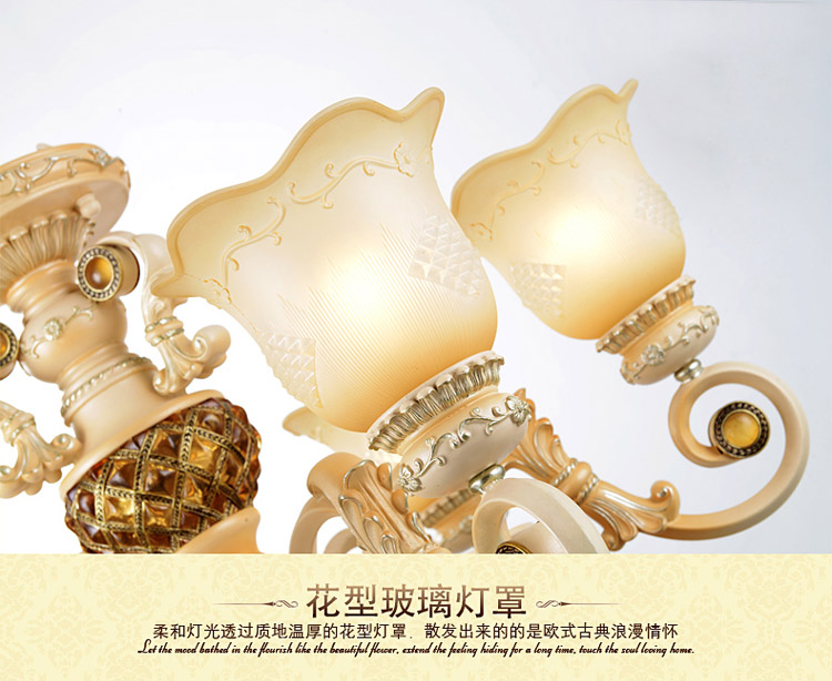 奥薇 欧式简约艺术餐厅吊灯客厅卧室吊灯1049p 6D