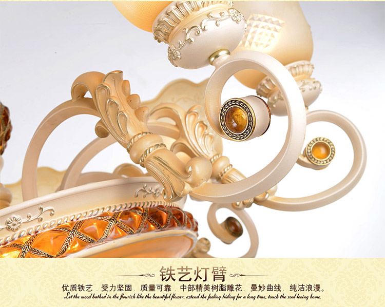 奥薇 欧式简约艺术餐厅吊灯客厅卧室吊灯1049p 6D