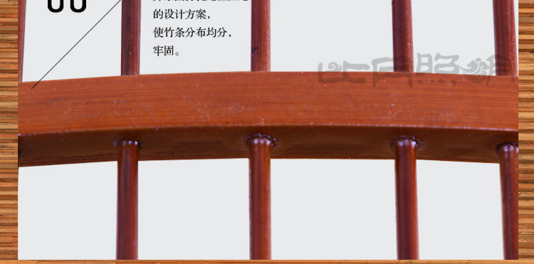 比月吊灯客厅餐厅茶楼灯具现代简约创意东南亚书房过道竹吊灯3230 小号