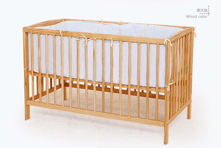 巴布豆(bobdog)婴儿床实木欧式bb床童床 bd100001 绿色 120cm*60cm
