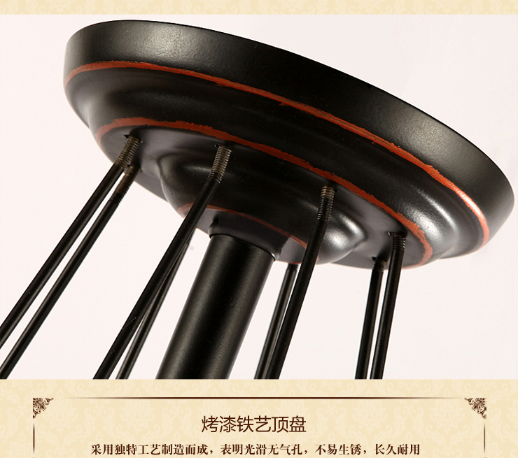 蒙特丽 客餐厅卧室灯CH028 美式田园复古吊灯 梵塞奥玎(B) 21头别墅工程款 配送led灯泡(E27黄光5W)