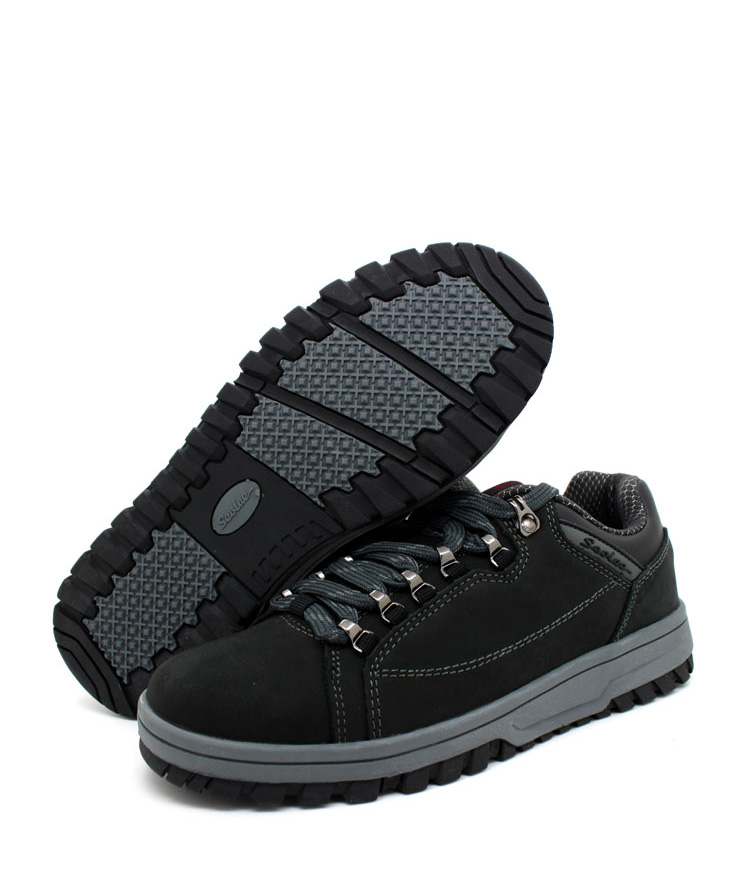 圣弗莱sevlae 男鞋 户外休闲鞋 板鞋 舒适徒步鞋 防滑耐磨 b3204 黑色