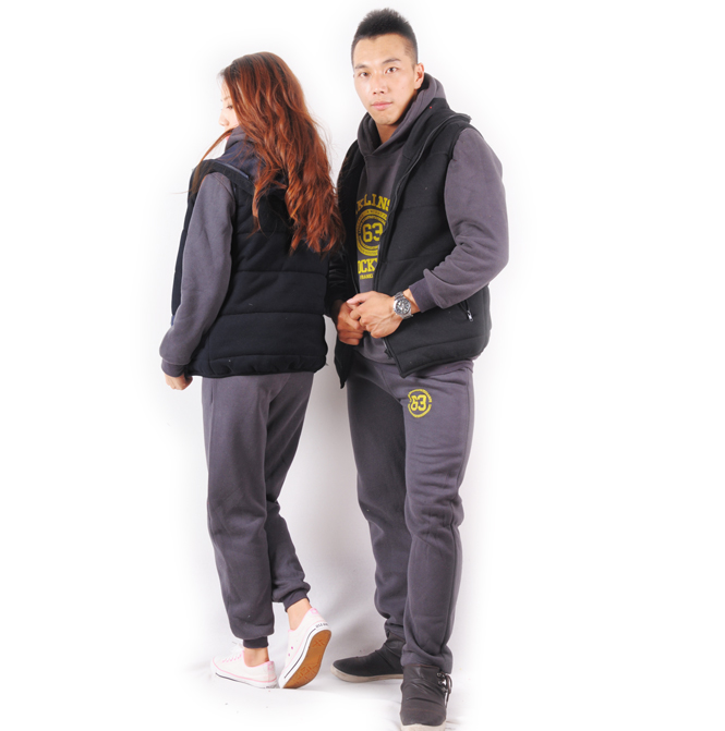 2013新款 一家三口秋时尚百搭加厚保暖马甲 冬装全家装 深啡色 男m