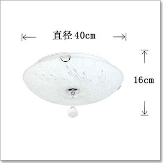 爱惟现代简约圆形房间灯儿童房卧室灯具创意温馨客厅灯led吸顶灯中式过道阳台餐厅灯M2016 荷叶不带灯泡 50CM