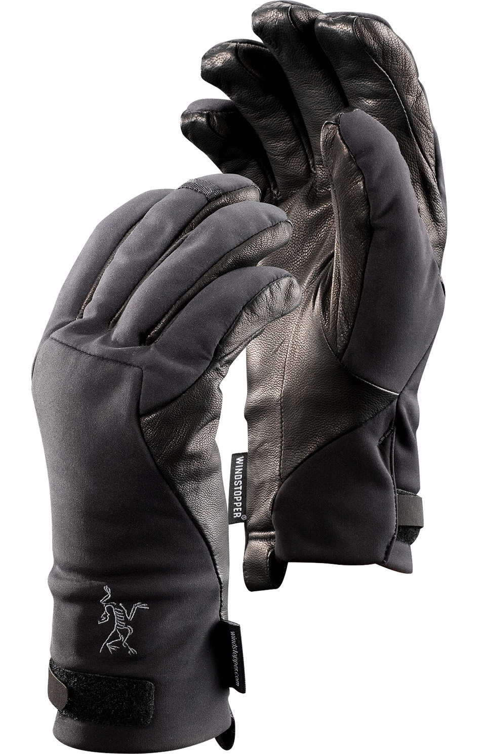 始祖鸟皮革防风保暖手套