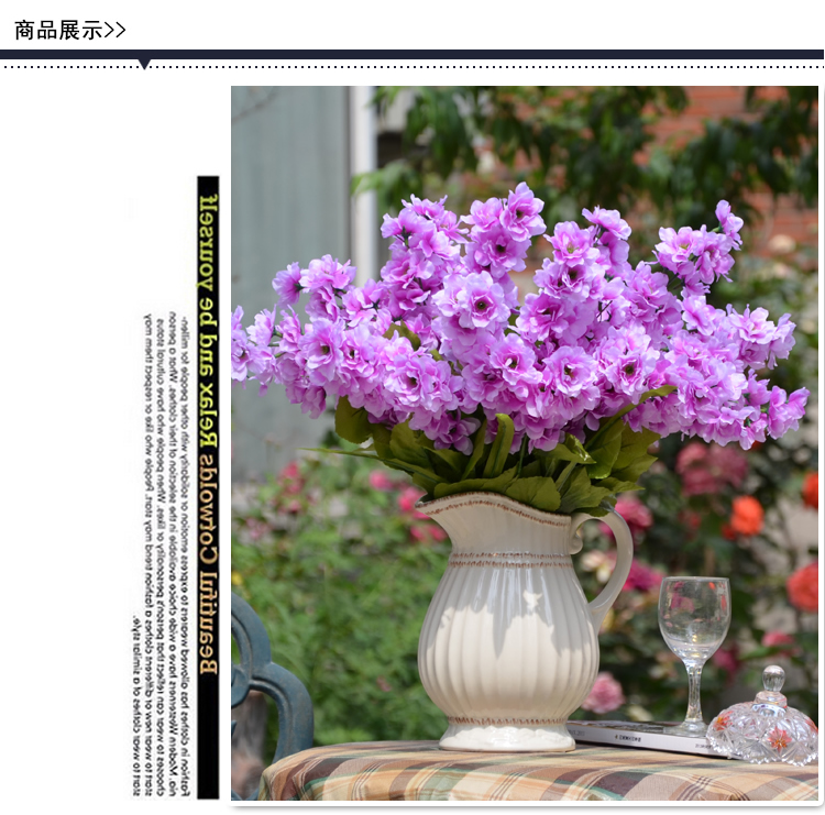 
                                        【畅宁】仿真花 11头飘雪梅 3束（不含瓶） 假花装饰花瓶塑料花绢花干花客厅花卉花艺 (混合3束)                
