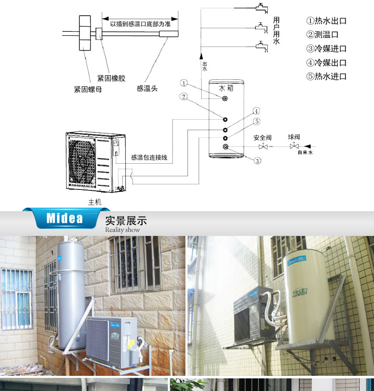 美的热水器安装步骤图图片