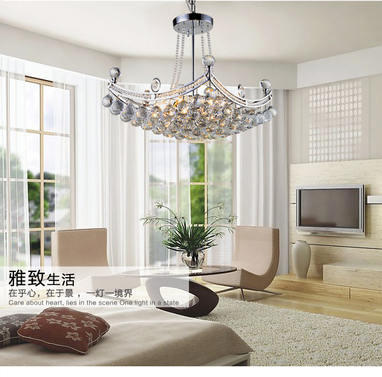 光印灯饰K9水晶灯现代简约客厅灯卧室灯吊灯餐吊灯饭 厅时尚灯具MD1055