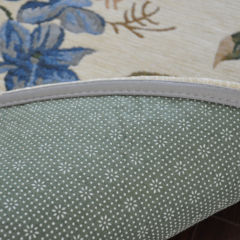 Zhonghong square carpet bedroom study cloakroom carpet American hanging chair computer chair mat entry entrance chenille jacquard blended weaving wear-resistant and durable machine washable 904 red 100*100CM square