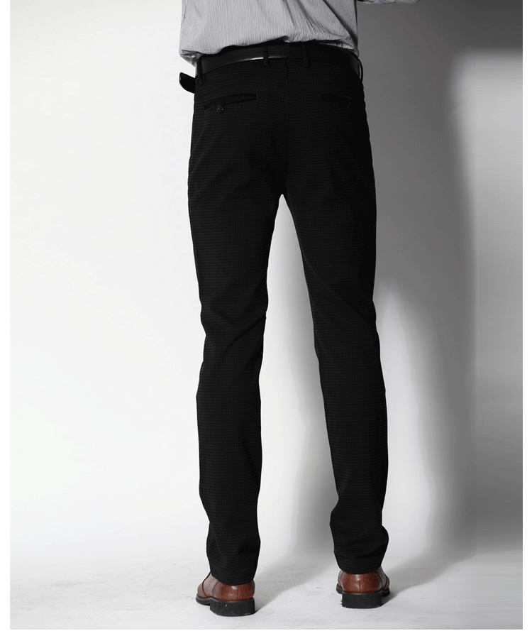 九尊2013秋冬新款弹力修身男士商务休闲裤 h9130283-2# 黑色 30