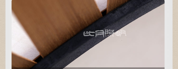 比月日式吊灯客厅过道灯现代简约创意木皮木质餐厅灯具3205