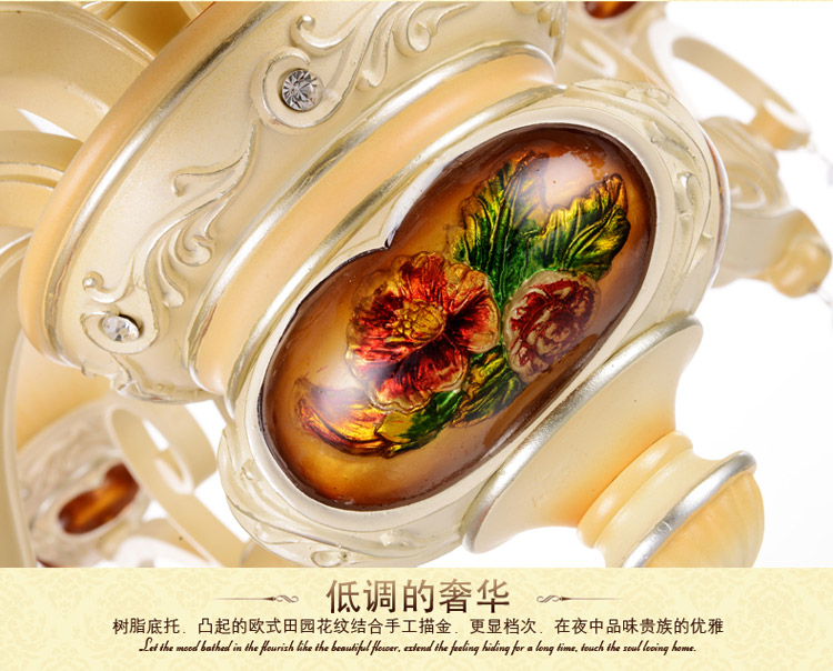 奥薇 欧式宫廷贵族经典客厅卧室水晶吊灯灯具1051p 8+4