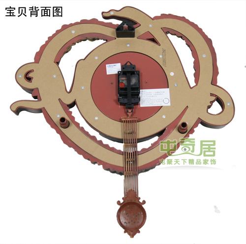 
                                        丽盛（LISHENG） 大号LOVE心形欧式静音客厅挂钟/挂表/卧室钟表/餐厅摆钟时钟 棕色                