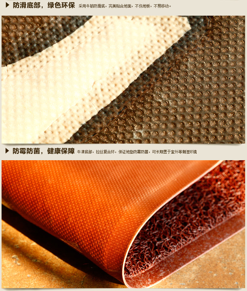 
                                                            轩皇世家进门地垫门垫脚垫家用入户垫子门口门厅欢迎光临入户门入门防滑蹭脚垫 红底黄字笑脸 60*90cm                