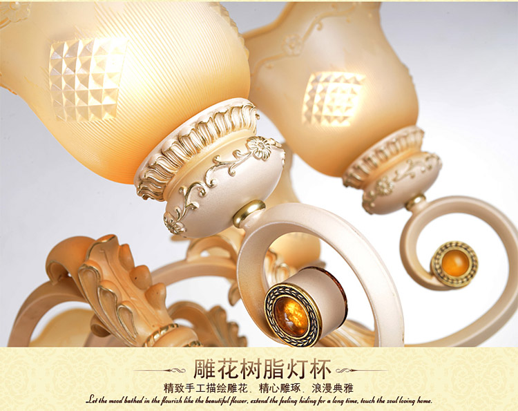 奥薇 欧式简约艺术餐厅吊灯客厅卧室吊灯1049p 6D