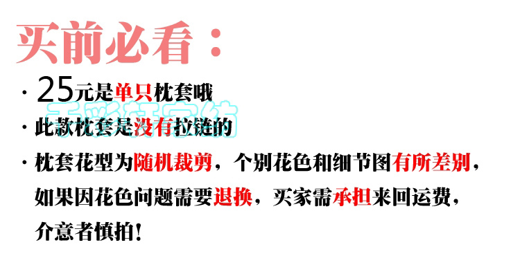 千彩轩全棉印花枕套单个装不含芯 几何大嘴猴 48*74cm