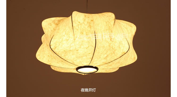 比月照明 宜家客厅卧室灯餐厅酒店会所工程灯具客厅天然蚕丝艺术吊灯3197