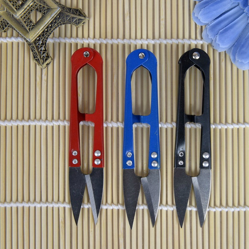 淘乐士 十字绣手工针线活剪线头专用工具 U型剪刀/纱布剪刀小剪子（10个装）
