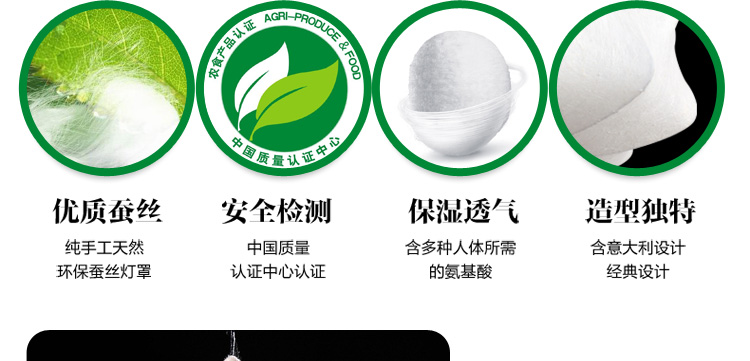 比月吊灯餐厅现代卧室餐厅书房灯具蚕丝灯饰布艺吊灯3200