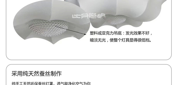 比月吊灯餐厅现代卧室餐厅书房灯具蚕丝灯饰布艺吊灯3200