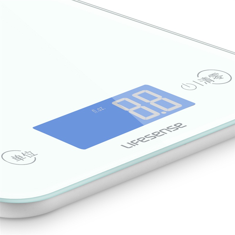 Lexin GKS-866 Kitchen Scale Baking Scale Electronic Scale Accurate 1g High-precision Electronic Baking Scale Electronic Kitchen Scale (White Practical Model)