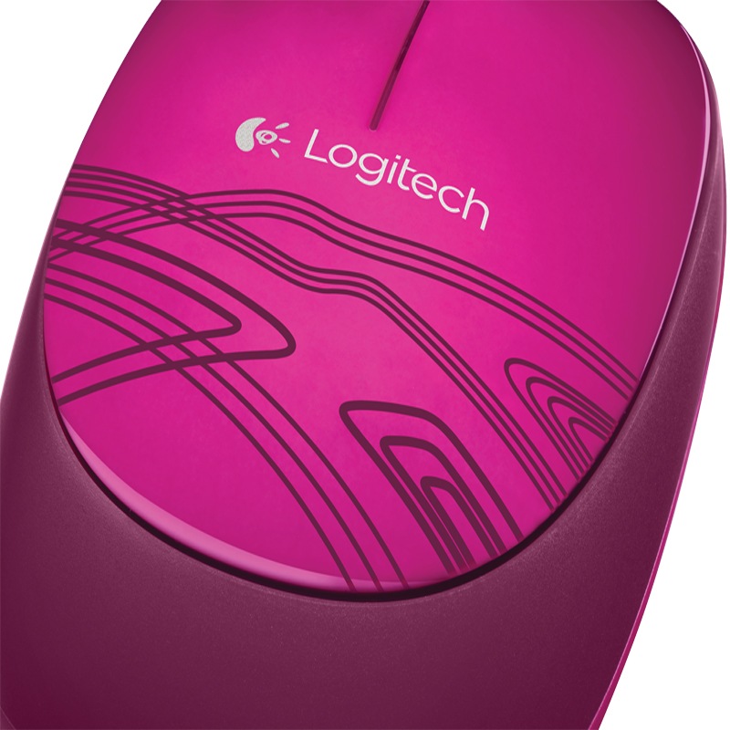 Logitech M105 mouse wired mouse office mouse symmetrical mouse peach powder self-operated