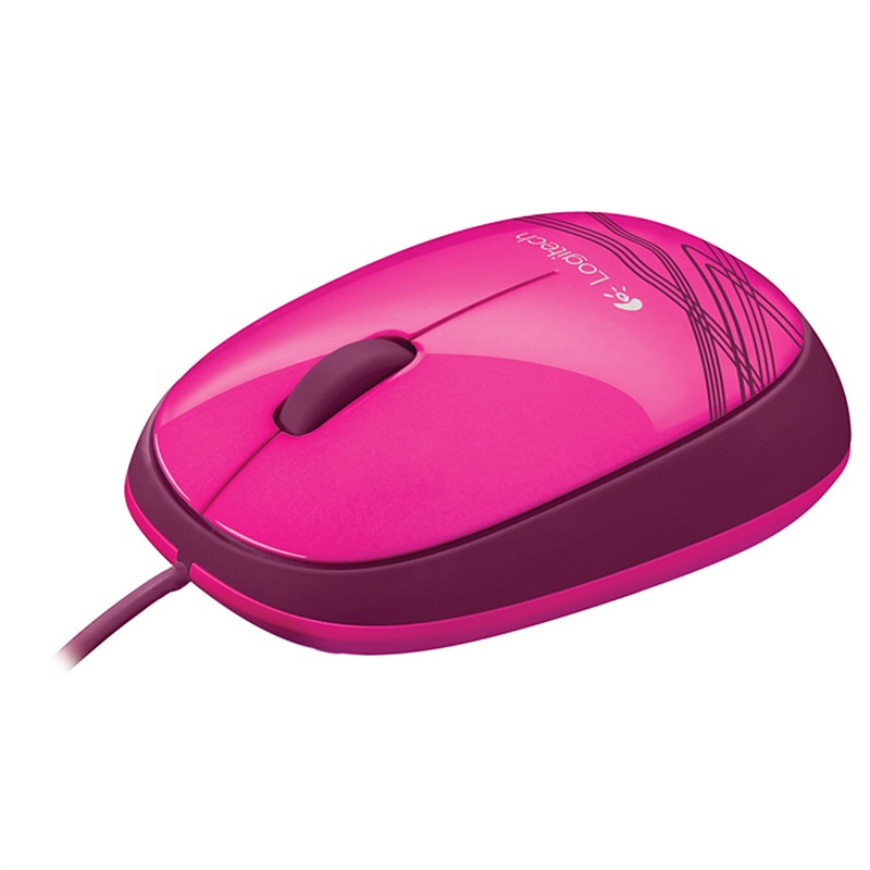 Logitech M105 mouse wired mouse office mouse symmetrical mouse peach powder self-operated