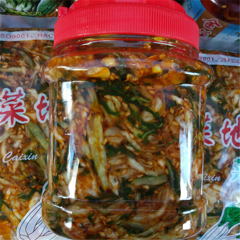 金菜地香菜心500g克安徽马鞍山黄池特产 酱菜咸菜 桶装 500克(普通