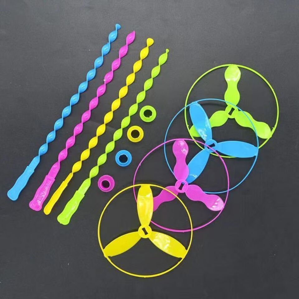 飞天仙子手推飞碟转转乐飞盘天轮儿童怀旧幼儿园宝宝贝奖励品玩具手推