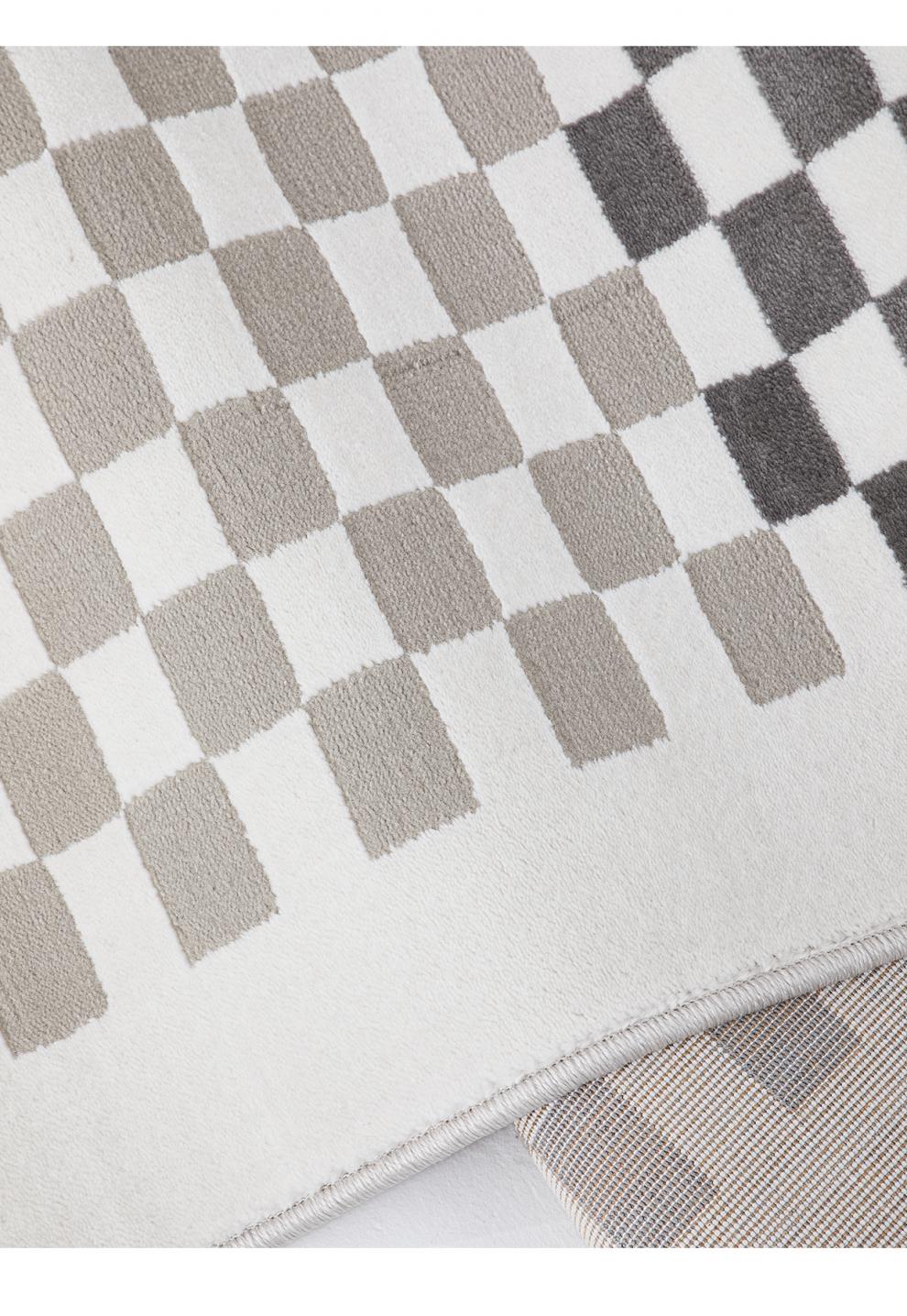 青岛捷成地毯罗马棋盘格地毯设计师格子客厅中古风轻奢卧室短毛团购