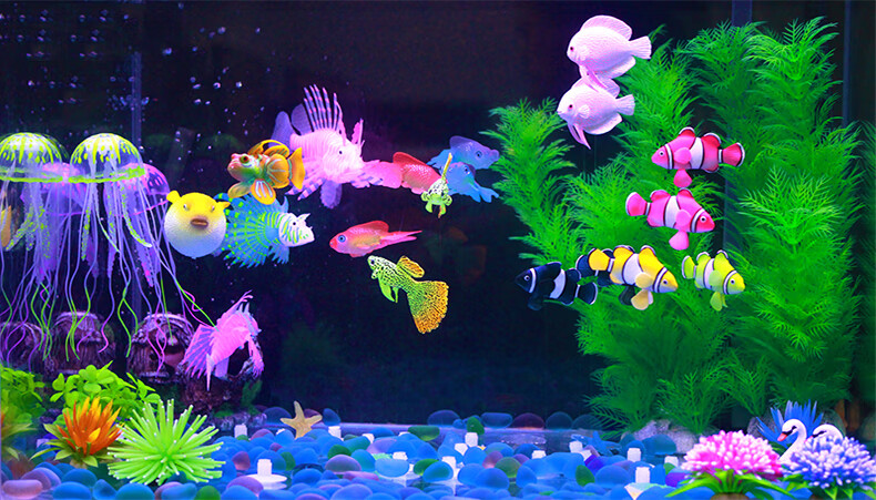 荣郁鱼缸造景装饰仿真鱼假鱼硅胶金鱼装饰品观赏鱼仿真金鱼带吸盘仿真