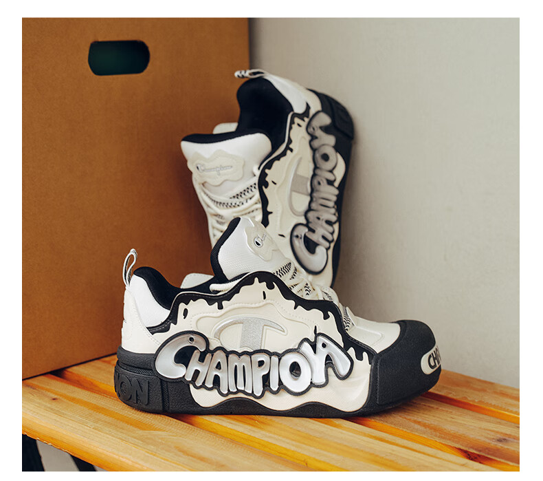 Champion American Champion Sneakers for Women And Men, Puffy Jelly Shoes, Thick-Soled Casual Loafers, 25SST17 12