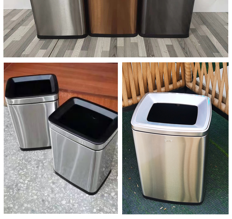 化学实验室垃圾桶 15l垃圾桶办公室厨房客厅带盖8l家用收纳桶20l