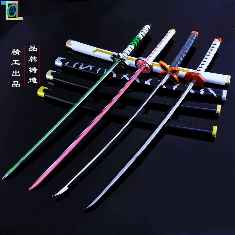 鬼灭之刃周边金属灶门炭治郎我妻善逸日轮刀合金模型摆件栗花落香奈乎