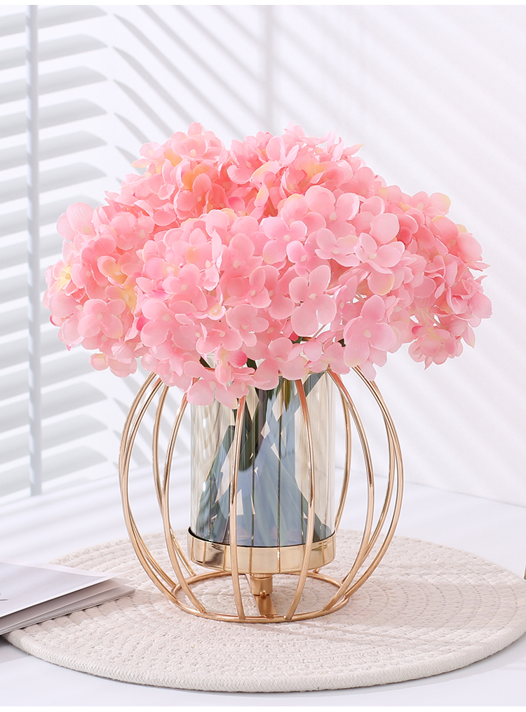 仿真花绣球花花瓶摆件轻奢北欧家居客厅餐桌电视柜茶几桌面装饰花艺