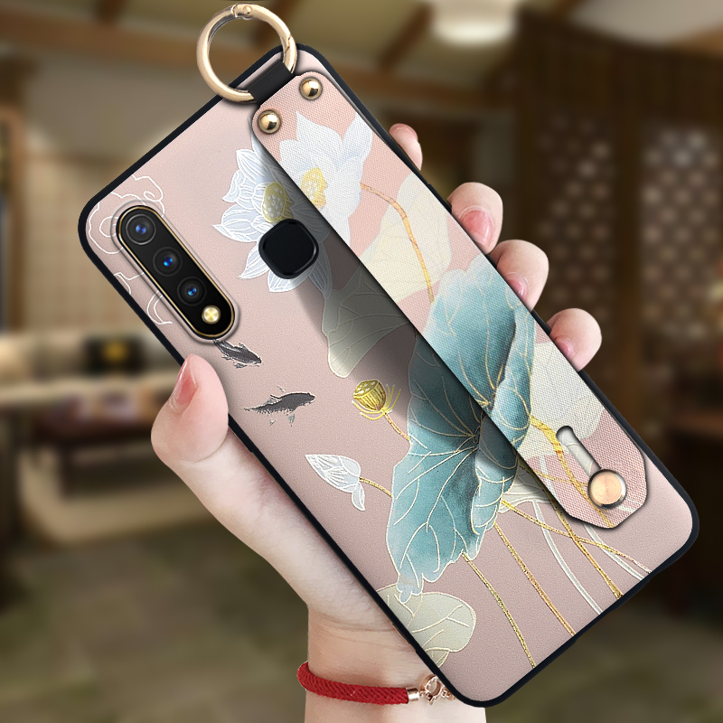 cvaojuv vivoy5s手机壳y5s腕带保护壳v1934a手机套全包边vivo个性保护