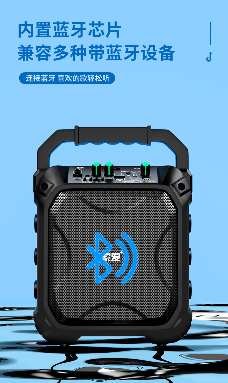 jbl 广场舞音响户外音箱k歌手提便携式小型低音炮大音量无线蓝牙移动