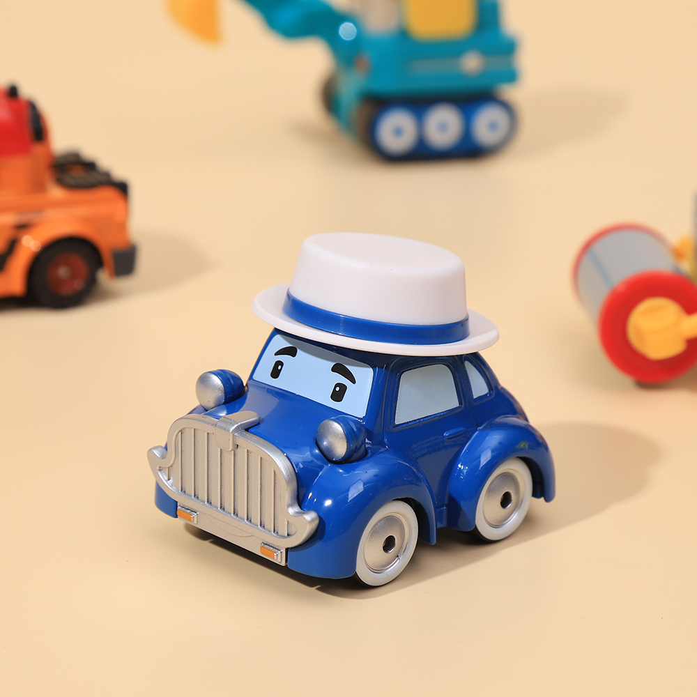 珀利小汽车警长警车合金汽车模型儿童男孩玩具消防救援车安巴布鲁尼