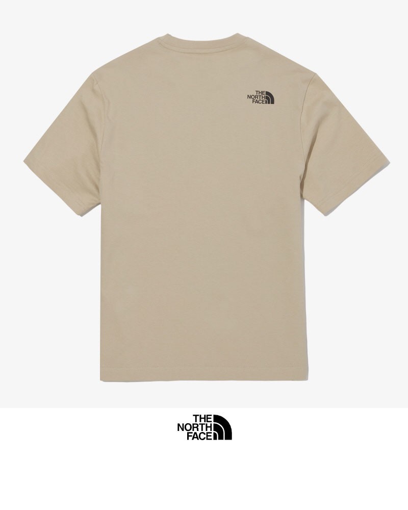 tnf北面thenorthface宽松款棉质短袖t恤男女同款韩版nt7un45白色nt7