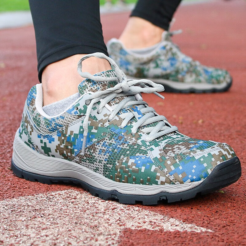 多威迷彩鞋跑步鞋跑鞋男07a07b训练多维跑鞋多威胶鞋多微运动鞋耐磨